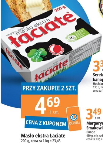E.Leclerc Masło ekstra Łaciate 200g oferta