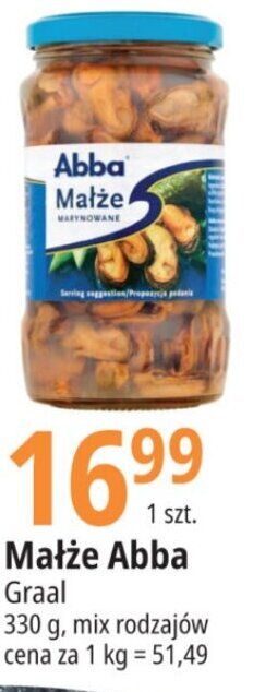 E.Leclerc Małże Abba Graal 330g oferta