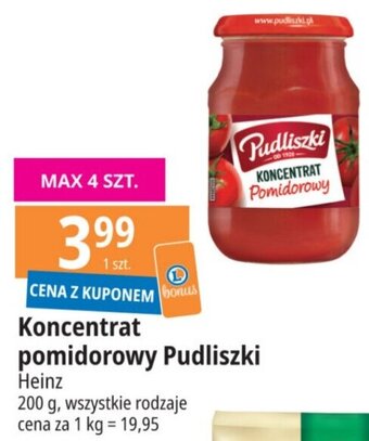 E.Leclerc Koncentrat pomidorowy Pudliszki Heinz 200g oferta