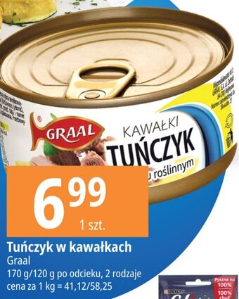 E.Leclerc Tuńczyk w kawałkach Graal 170/120g oferta