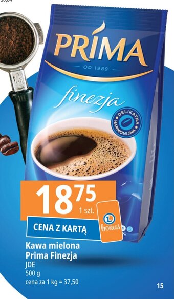 E.Leclerc Kawa mielona Prima Finezja JDE 500g oferta