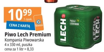 E.Leclerc Piwo Lech Premium Kompania Piwowarska 4x330ml oferta