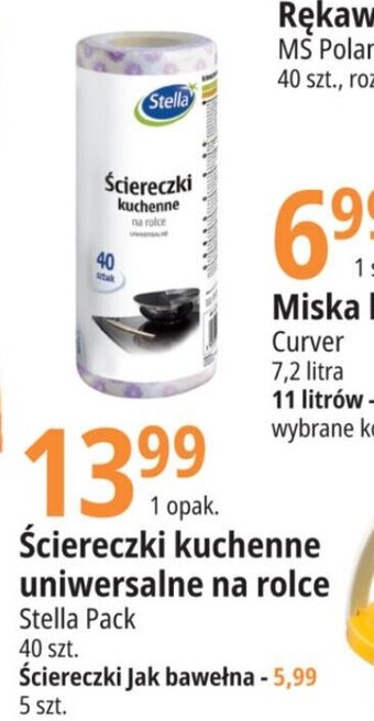 E.Leclerc Ściereczki kuchenne uniwersalne na rolce Stella Pack 40szt. oferta