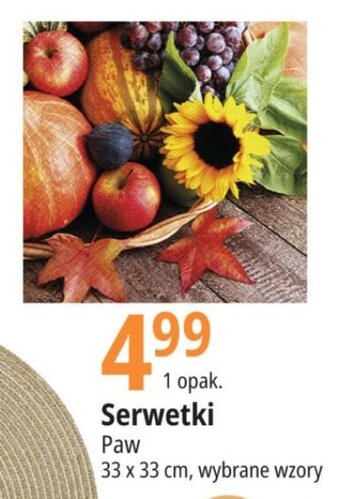 E.Leclerc Serwetki Paw 33x33cm oferta