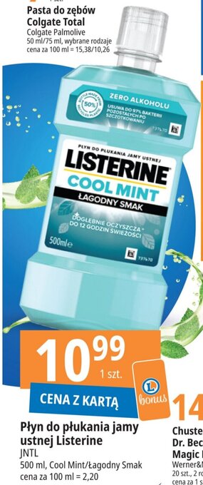 E.Leclerc Płyn do płukania jamy ustnej Listerine 500 ml oferta