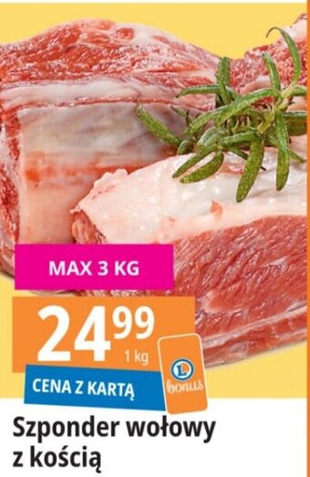 E.Leclerc Szponder wołowy z kością 1 kg oferta
