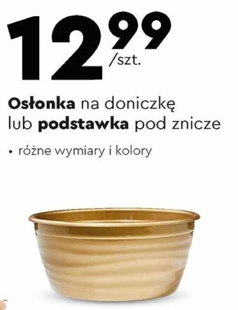 Biedronka Osłonka na doniczkę lub podstawka pod znicze oferta