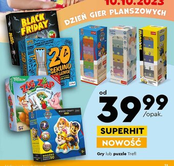 Biedronka Gry lub puzzle Trefl oferta