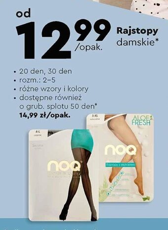 Biedronka Rajstopy damskie oferta