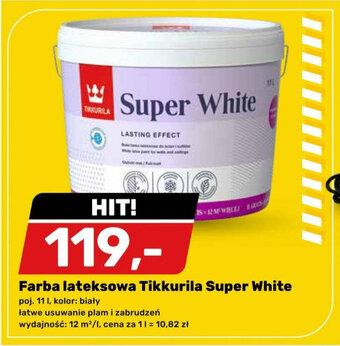 Bricomarche Farba lateksowa Tikkurila Super White oferta