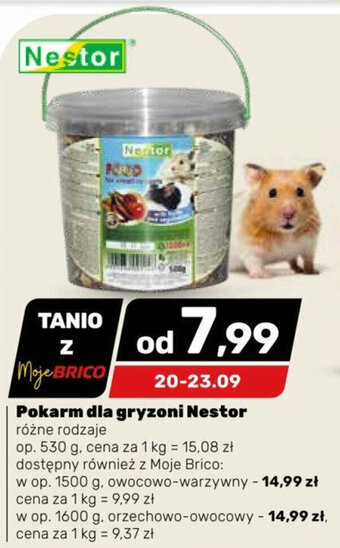 Bricomarche Pokarm dla gryzoni Nestor 530 g oferta
