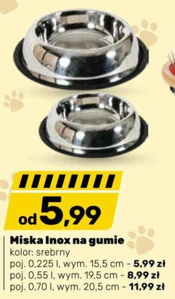 Bricomarche Miska Inox na gumie oferta