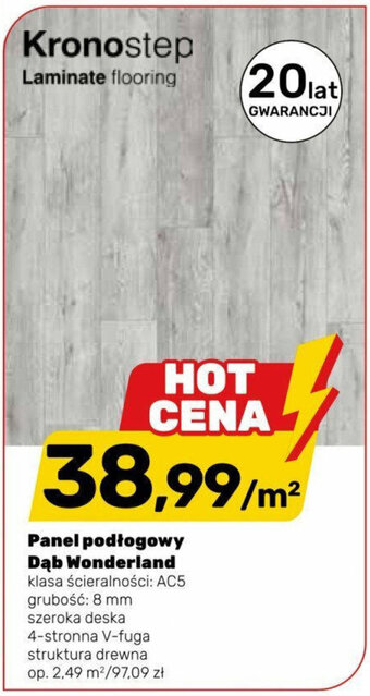 Bricomarche Kronostep Panel podłogowy Dąb Wonderland m2 oferta