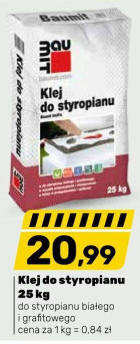 Bricomarche Klej do styropianu 25 kg oferta