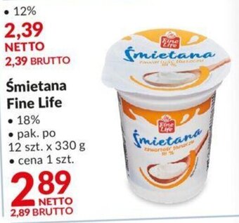 Makro Śmietana Fine Life 330 g oferta