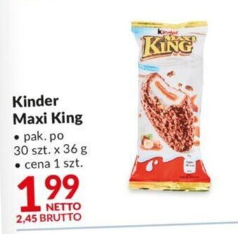 Makro Kinder Maxi King 36 g oferta