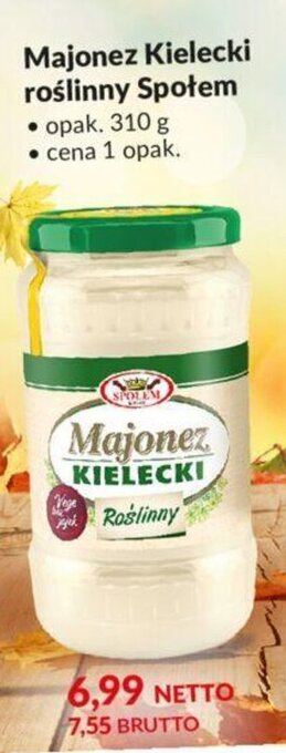 Makro Majonez Kielecki roślinny Społem 310 g oferta