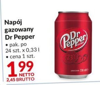 Makro Napój gazowany Dr Pepper 0,33 l oferta