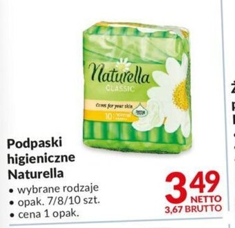 Makro Podpaski higieniczne Naturella 7/8/10 szt. oferta