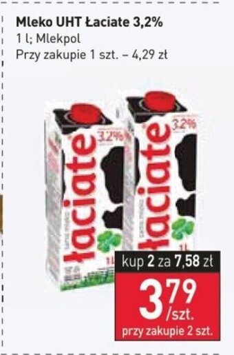 Stokrotka Mleko UHT Łaciate 3,2% 1 l oferta