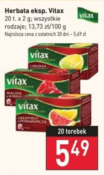 Stokrotka Herbata eksp. Vitax 20 t. x 2 g oferta