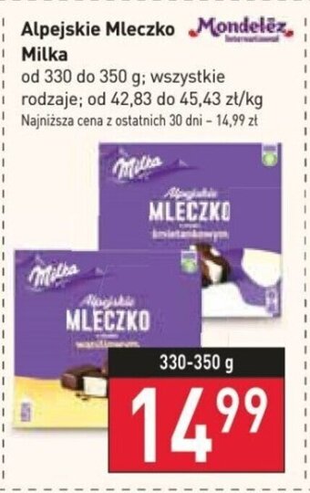 Stokrotka Alpejskie Mleczko Milka 330-350 g oferta