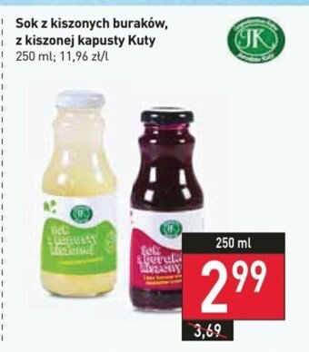 Stokrotka Sok z kiszonych buraków, z kiszonej kapusty Kuty 250 ml oferta