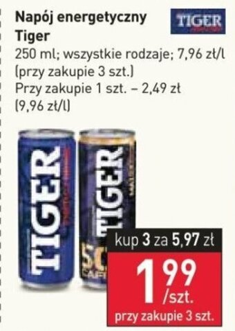 Stokrotka Napój energetyczny TIGER 250 ml oferta