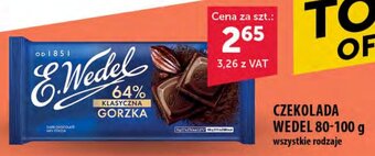 Eurocash CZEKOLADA WEDEL 80-100 g oferta