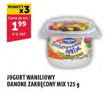 Eurocash JOGURT WANILIOWY DANONE ZAKRĘCONY MIX 125 g oferta