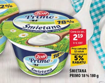 Eurocash ŚMIETANA PRIMO 18% 180 g oferta