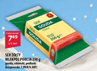 Eurocash SER ŻÓŁTY MLEKPOL PORCJA 250 g oferta