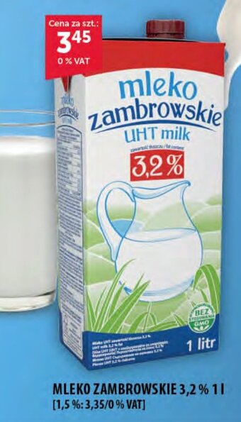 Eurocash MLEKO ZAMBROWSKIE 3,2% 1 l oferta