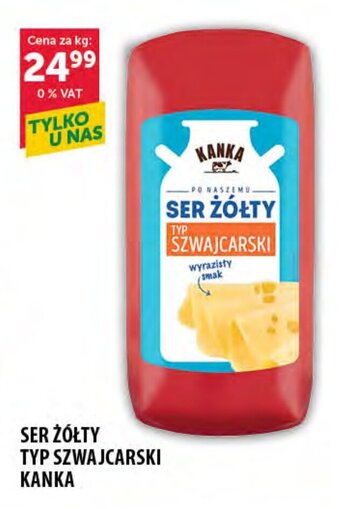 Eurocash SER ŻÓŁTY TYP SZWAJCARSKI KANKA 1 kg oferta