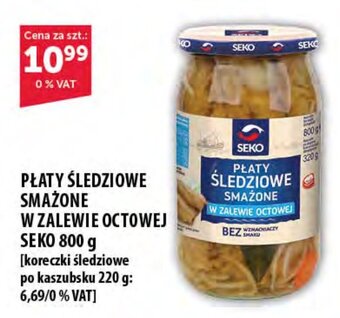 Eurocash PŁATY ŚLEDZIOWE SMAŻONE W ZALEWIE OCTOWEJ SEKO 800 g oferta