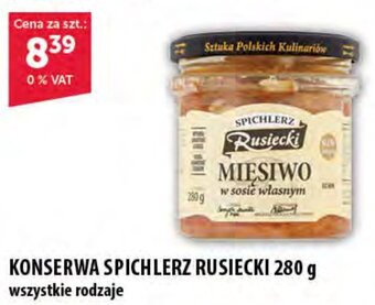 Eurocash KONSERWA SPICHLERZ RUSIECKI 280 g oferta