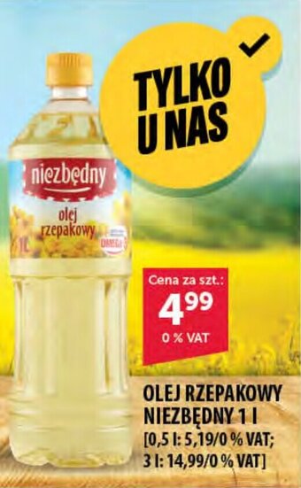 Eurocash OLEJ RZEPAKOWY NIEZBĘDNY 1 I oferta