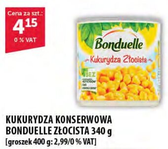 Eurocash KUKURYDZA KONSERWOWA BONDUELLE ZŁOCISTA 340 g oferta