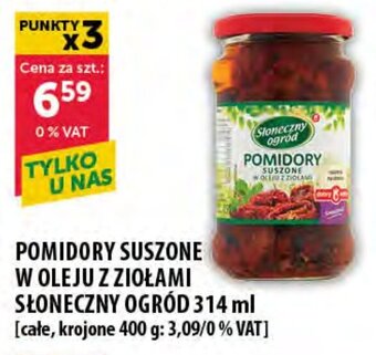 Eurocash POMIDORY SUSZONE W OLEJU Z ZIOŁAMI SŁONECZNY OGRÓD 314 ml oferta