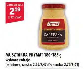 Eurocash MUSZTARDA PRYMAT 180-185 g oferta