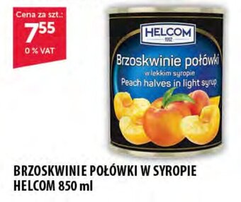 Eurocash BRZOSKWINIE POŁÓWKI W SYROPIE HELCOM 850 ml oferta