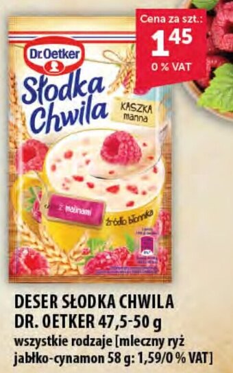 Eurocash DESER SŁODKA CHWILA DR. OETKER 47,5-50 g oferta