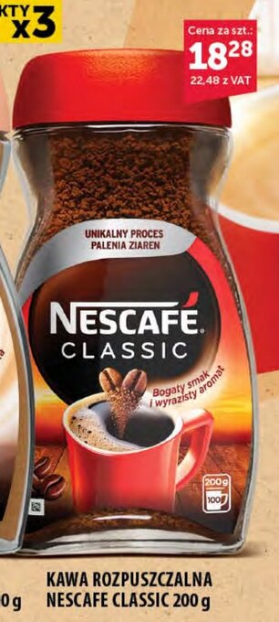 Eurocash KAWA ROZPUSZCZALNA NESCAFE CLASSIC 200 g oferta