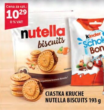 Eurocash CIASTKA KRUCHE NUTELLA BISCUITS 193 g oferta