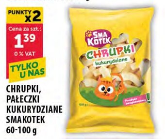 Eurocash CHRUPKI, PAŁECZKI KUKURYDZIANE SMAKOTEK 60-100 g oferta