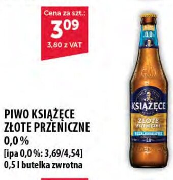 Eurocash PIWO KSIĄŻĘCE ZŁOTE PRZENICZNE 0,0% 0,5 l oferta
