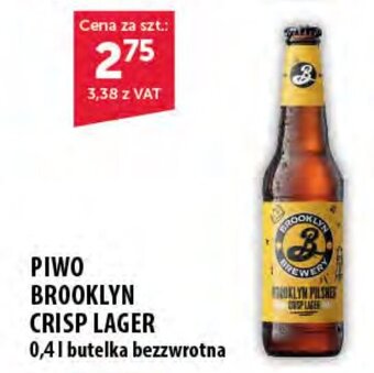 Eurocash PIWO BROOKLYN CRISP LAGER 0,4 l oferta