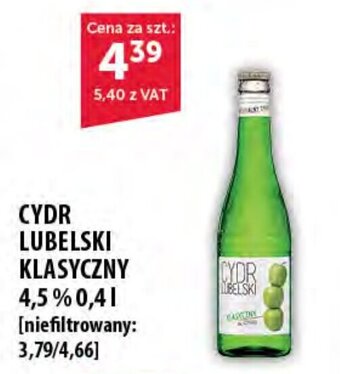 Eurocash CYDR LUBELSKI KLASYCZNY 4,5% 0,4 l oferta
