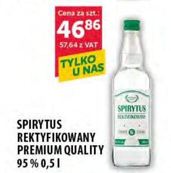 Eurocash SPIRYTUS REKTYFIKOWANY PREMIUM QUALITY 95% 0,5 l oferta