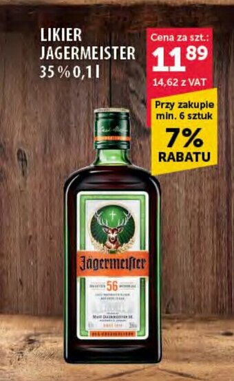 Eurocash LIKIER JAGERMEISTER 35 % 0,1 l oferta